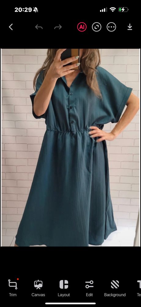 NOWA ciemnozielona sukienka midi rozkloszowana  r. 48/4XL 50/5XL