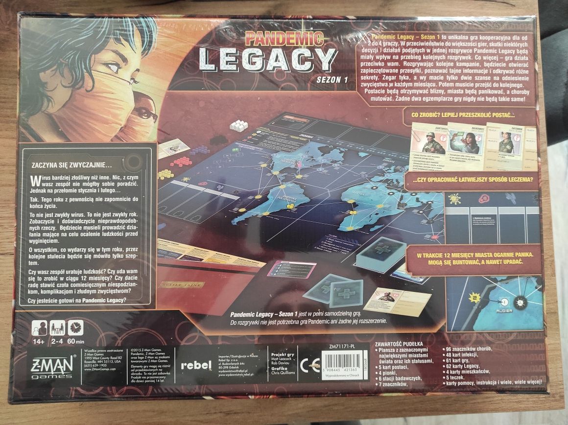 Gra Pandemic Legacy sezon 1 PL
