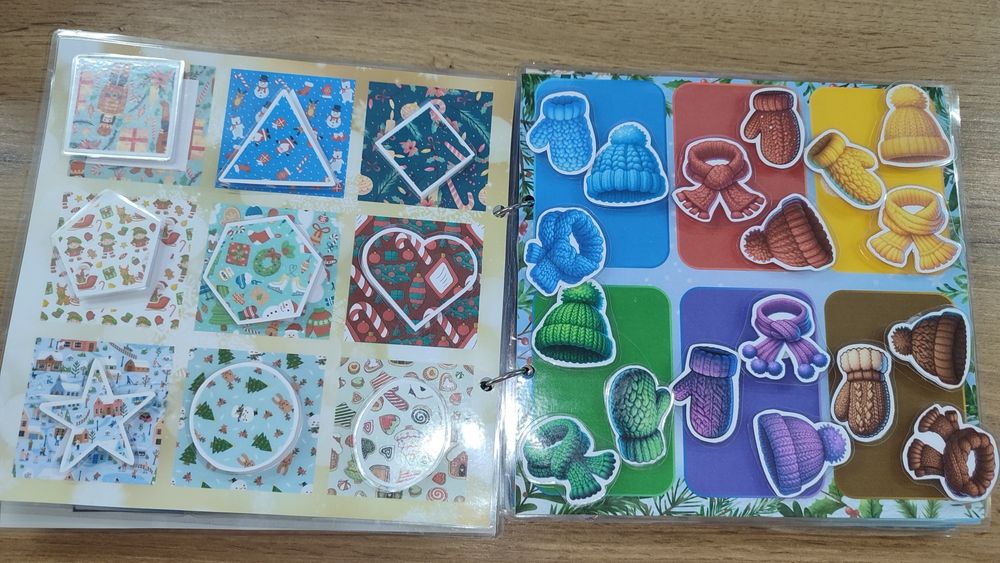 Книга на липучках Потяг знань зимова тематика