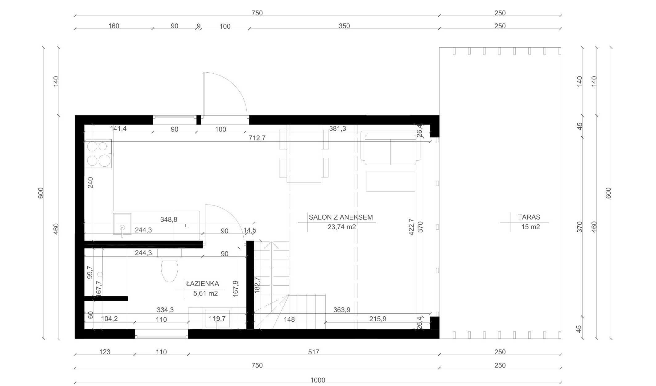 Nowoczesna Stodoła 35m2, Domek na zgłoszenie Dom Całoroczny/Letniskowy