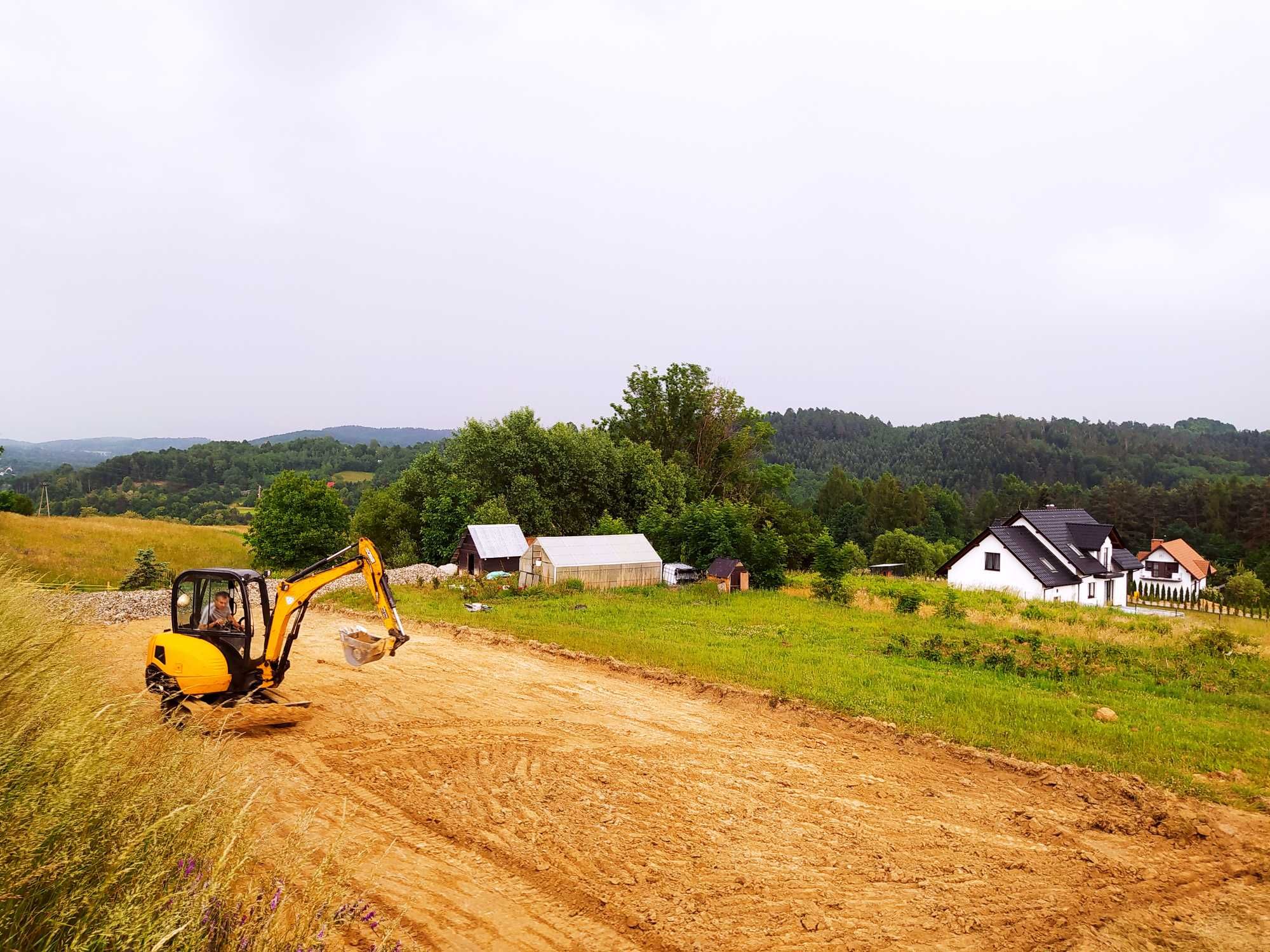 Usługi koparką, wywóz ziemi, gruzu, prace ziemne, transport wywrotką