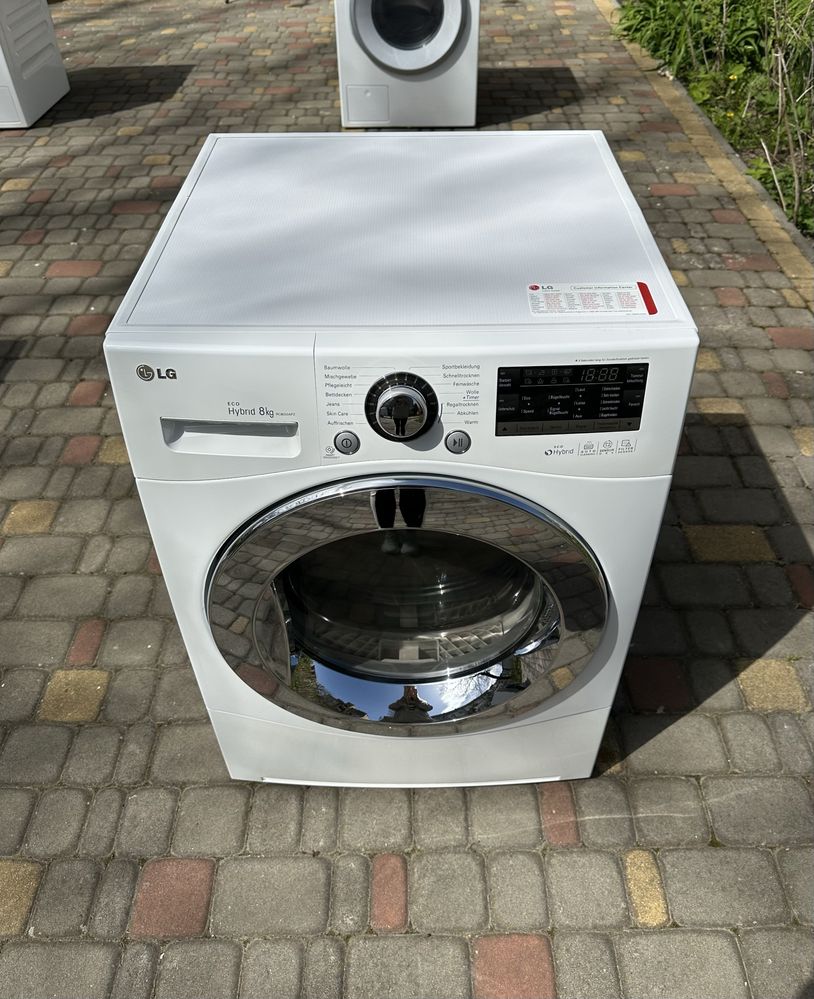 Сушильна машина з Європи! LG eco Hybrid 8 кг. А++ Теловий насос/RC8055