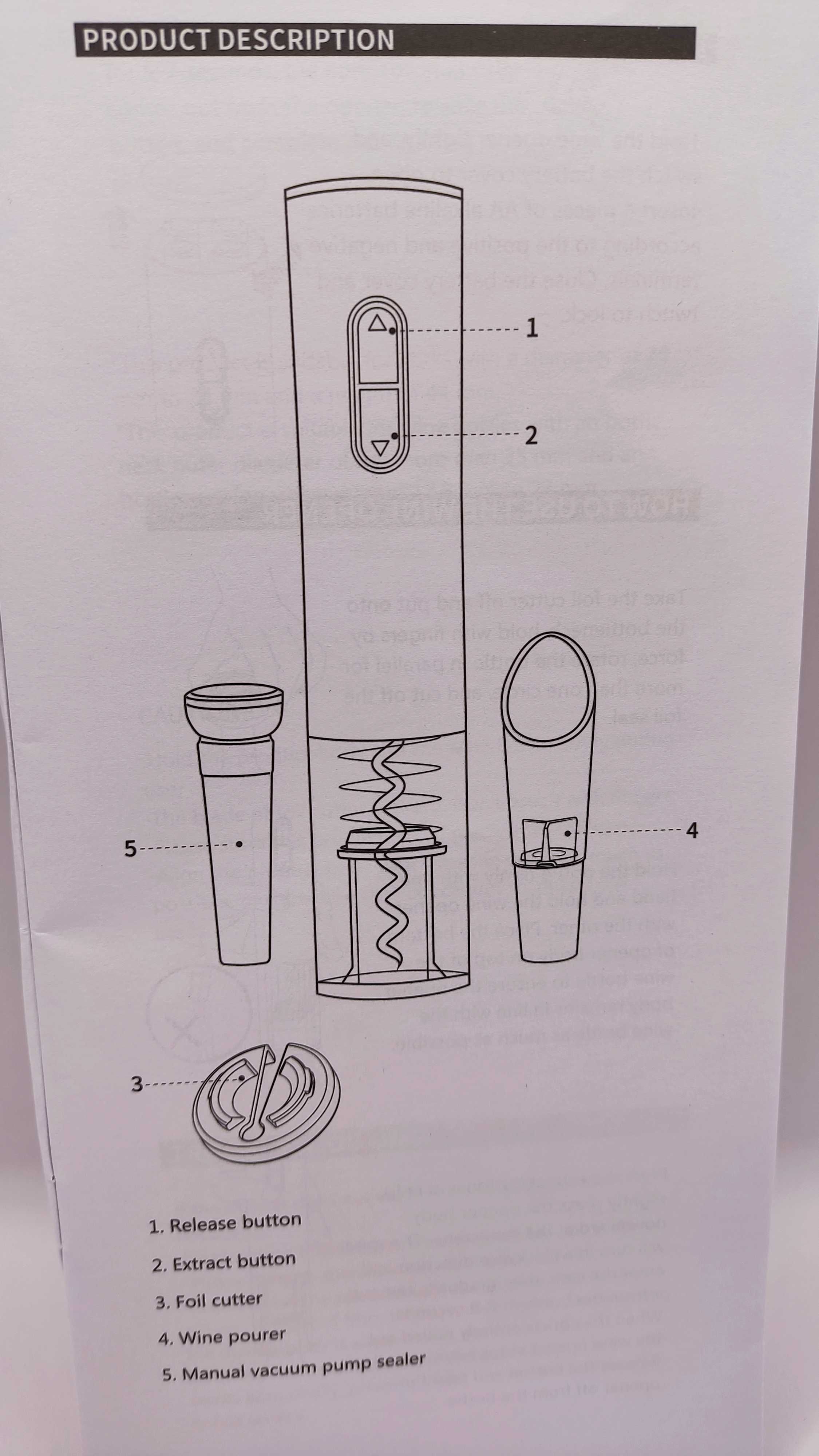 Elektryczny Korkociąg, Otwieracz Do Wina, końcówki, UMI