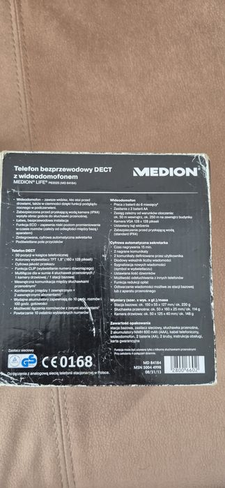 Telefon bezprzewodowy DECT z wideodomofonem