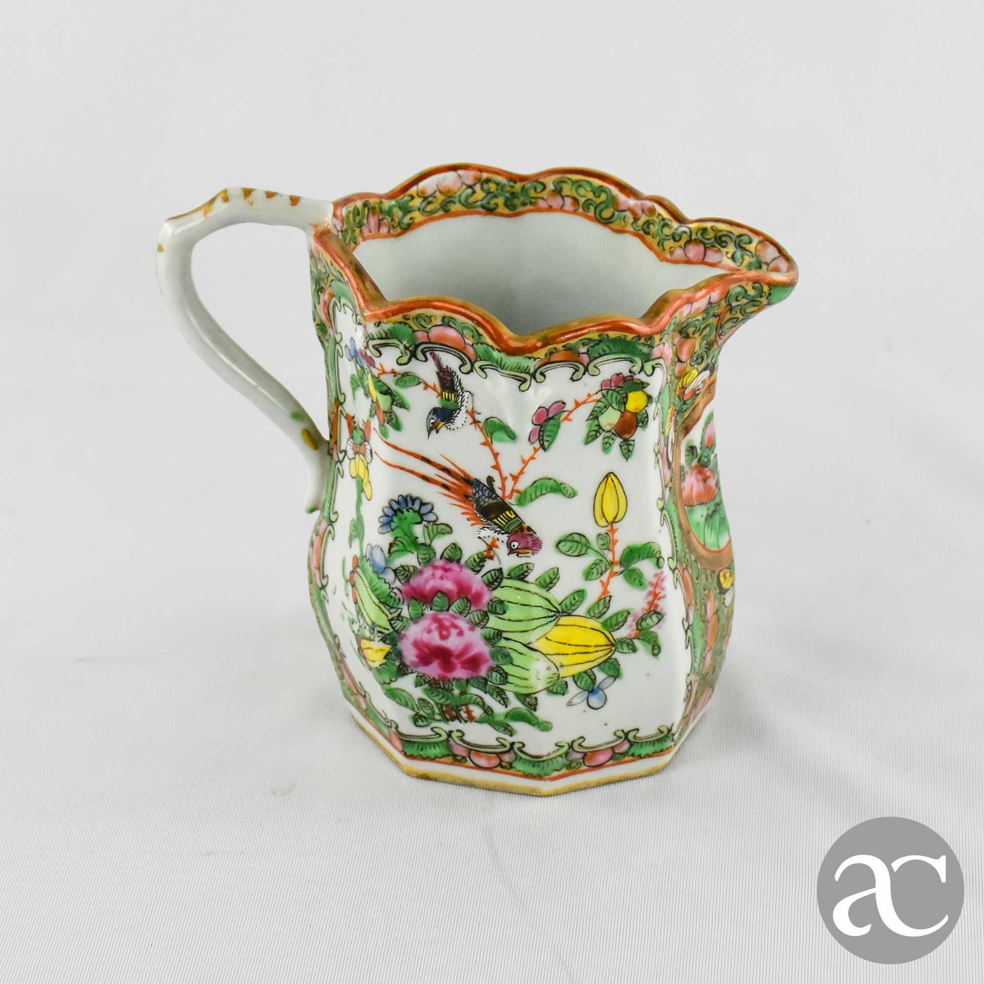 Jarro / Leiteira Porcelana da China, decoração Mandarim, séc. XIX