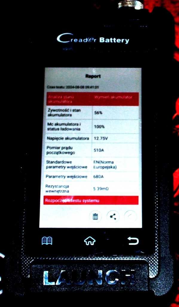 LAUNCH X431 CRB5001 tester diagnostyczny + akumul darmowe aktualizacje