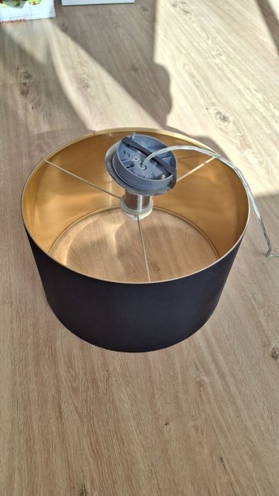 Candeeiro Abajur preto / dourado