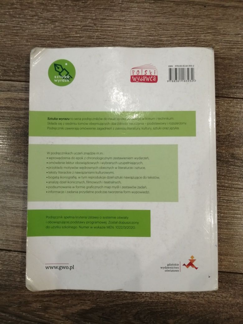 Język polski Sztuka Wyrazu część 1 klasa 2