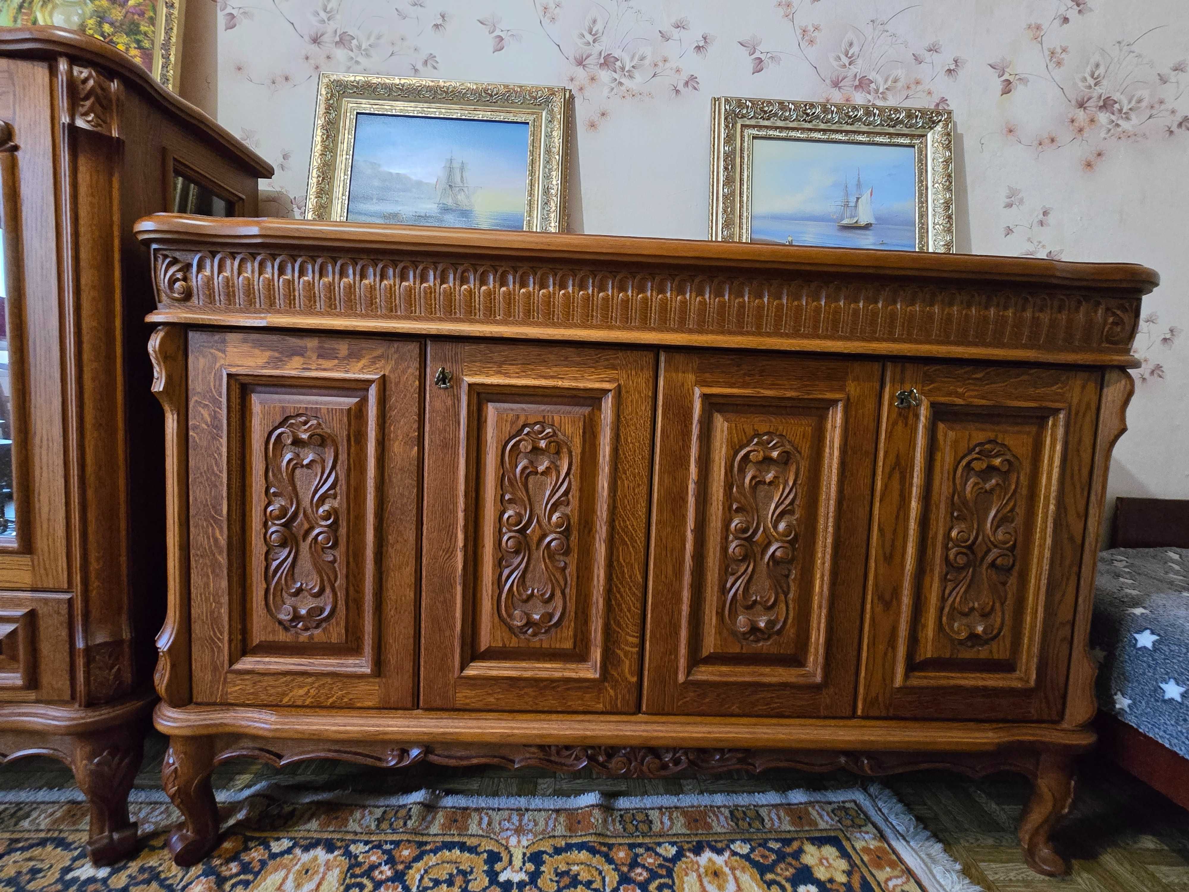 Мебель дубова (різна), напольні годиники