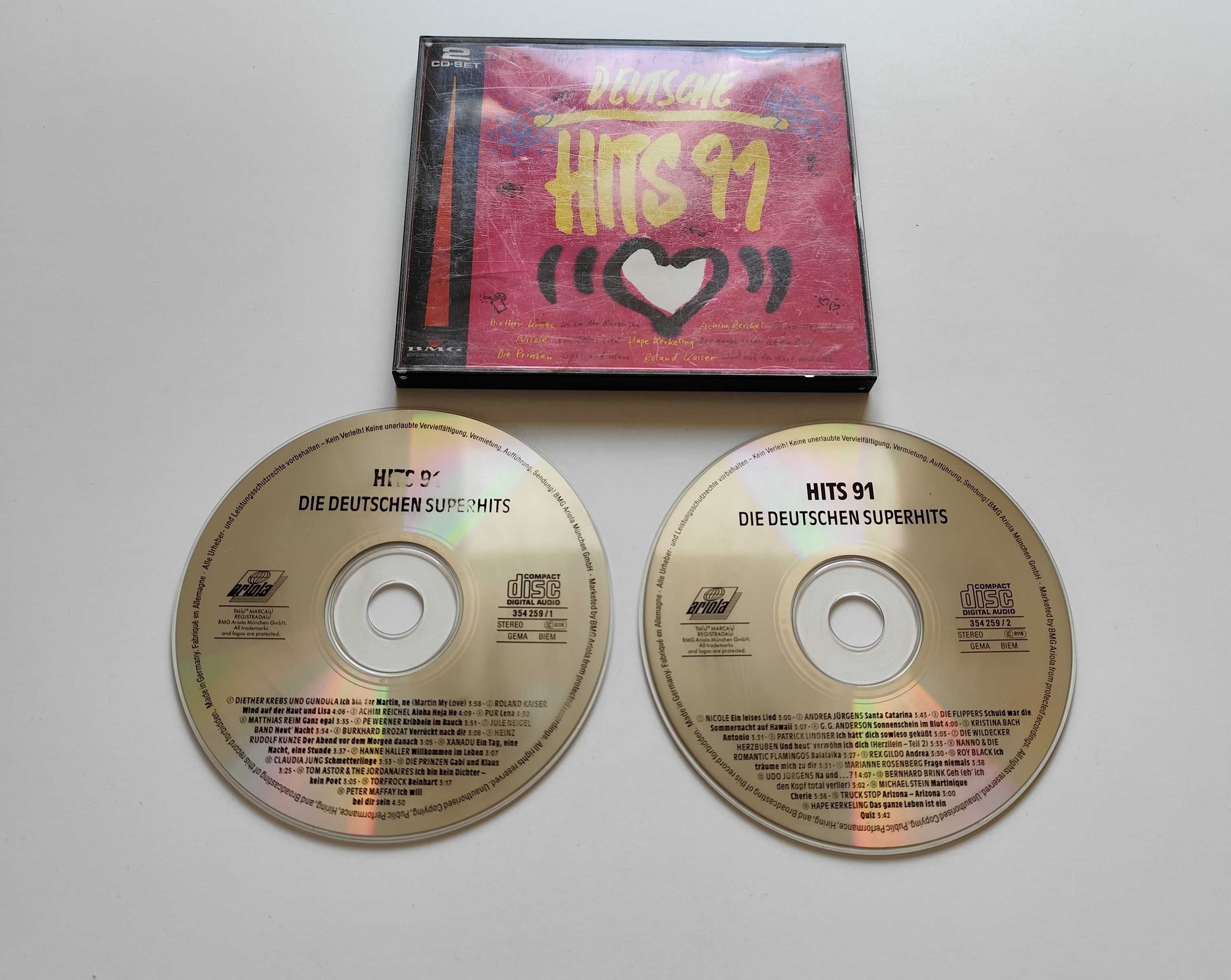 Płyty CD Zestaw Deutsche Hits 91 & Deutsche Hits 92