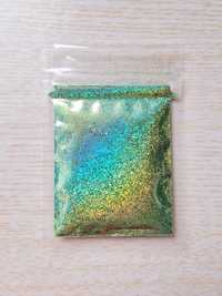 Saqueta de Glitter Brilhos Verde Holográfico 10g