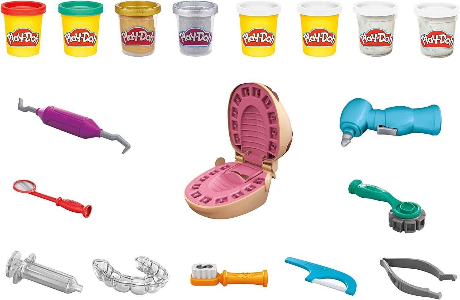 Play doh drill стоматолог зубы мистер зубастик плэй до новинка