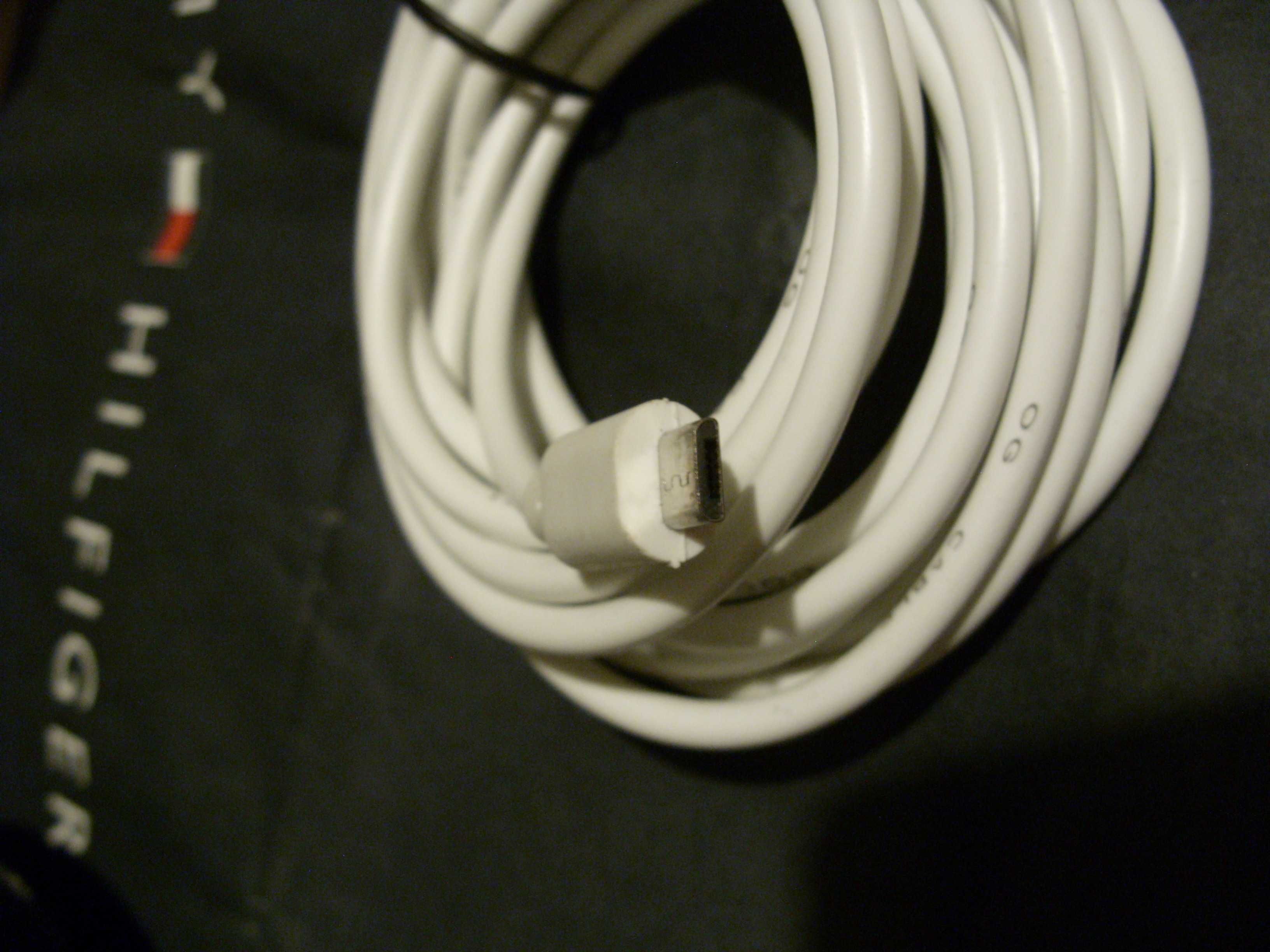 Kabel microusb biały 3 m