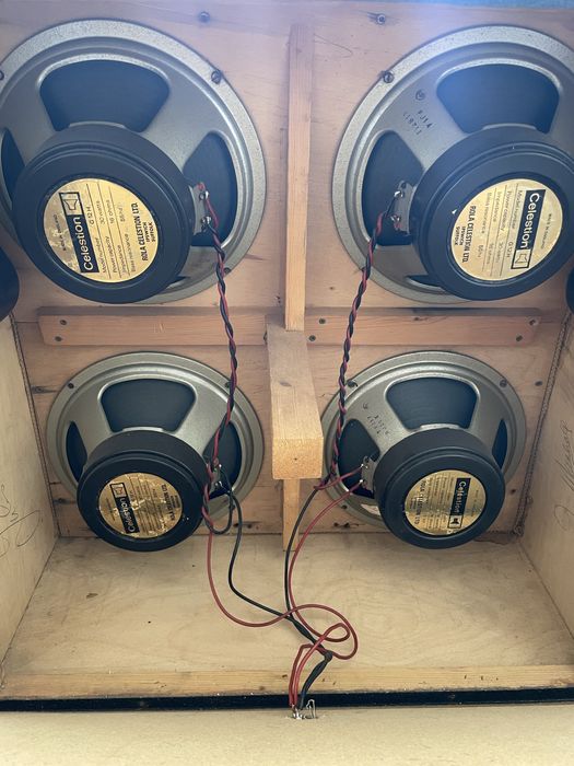 Marshall 4x12 g12h30 blackbacks 1976