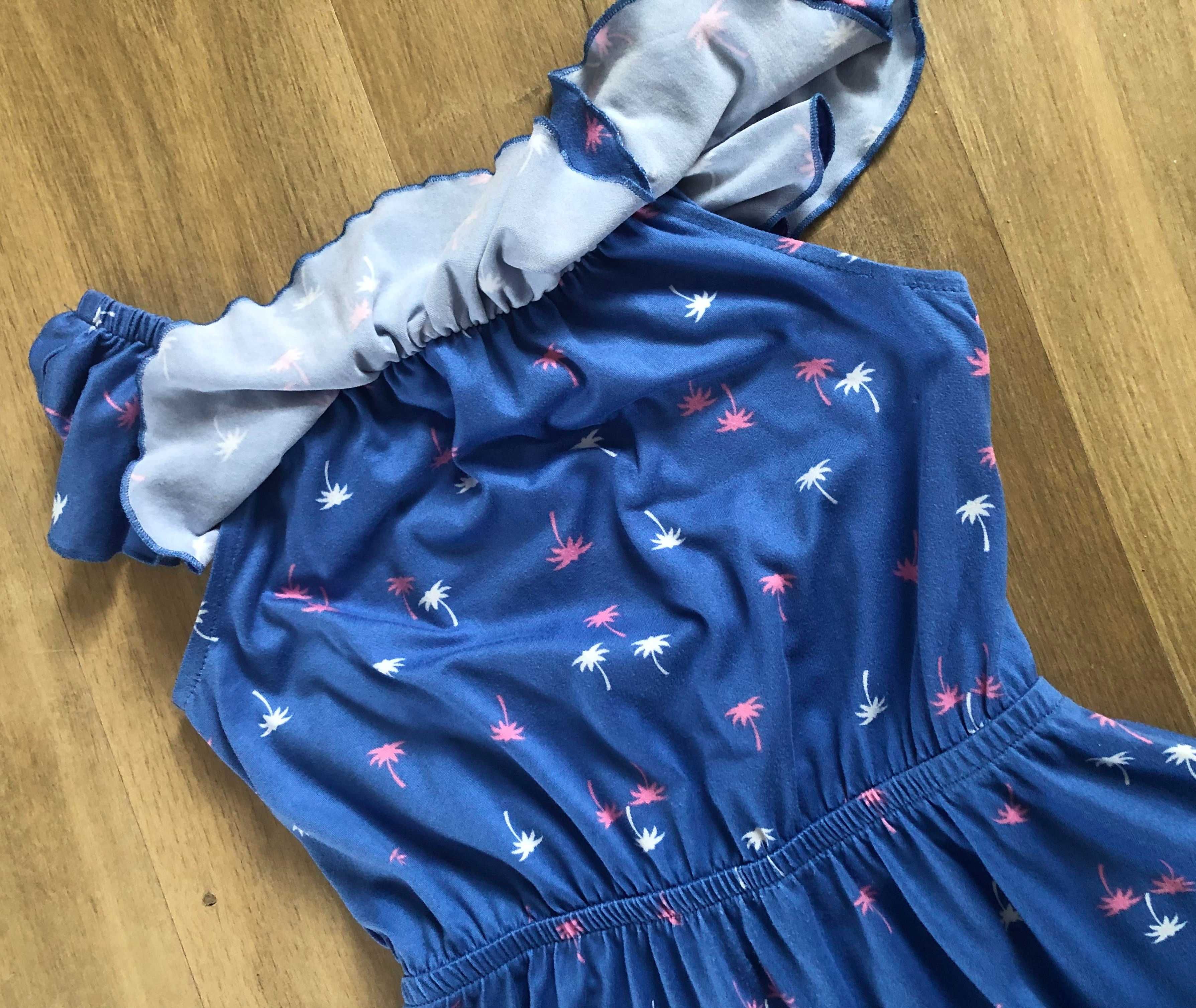 Sukienka YFK 128cm ( 7-8 lat), letnia, falbanka jak H&M