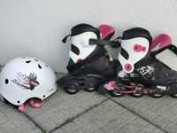 Patins em linha + Capacete