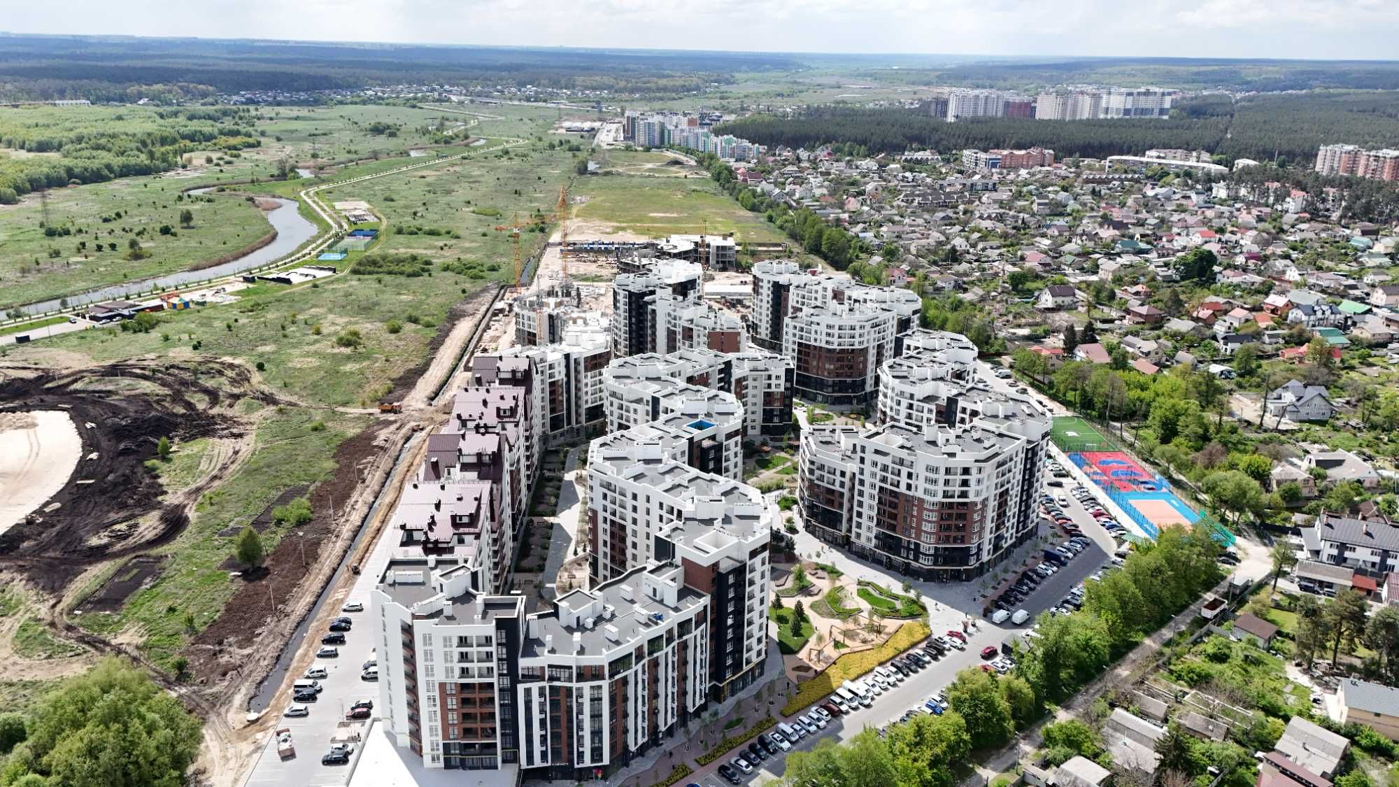 3-кімнатна квартира 72.28 м² у ЖК Синергія Сіті, Набережна поруч