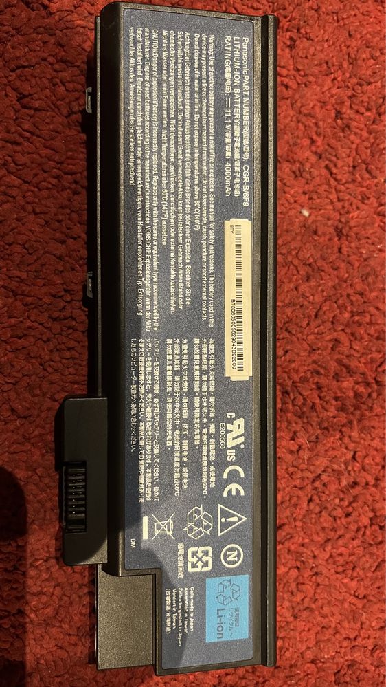 Bateria akumulator do laptopa Panasonic cgr b/6f9