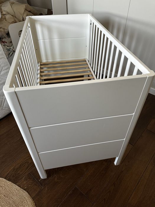 Super Łóżeczko niemowlęce dziecięce Woodies Smooth Cot 120x60 +materac