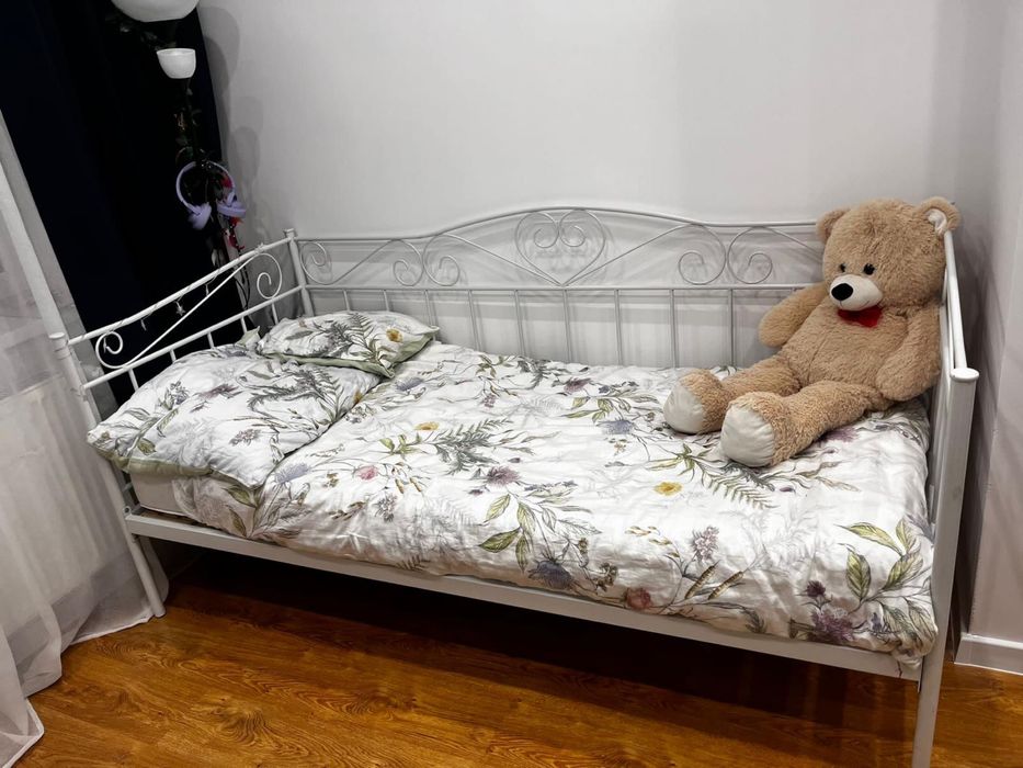 Łóżko młodzieżowe / białe / 200/90