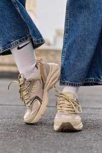 Sneakers бежеві жіночі демісезонні кросівки сітка
