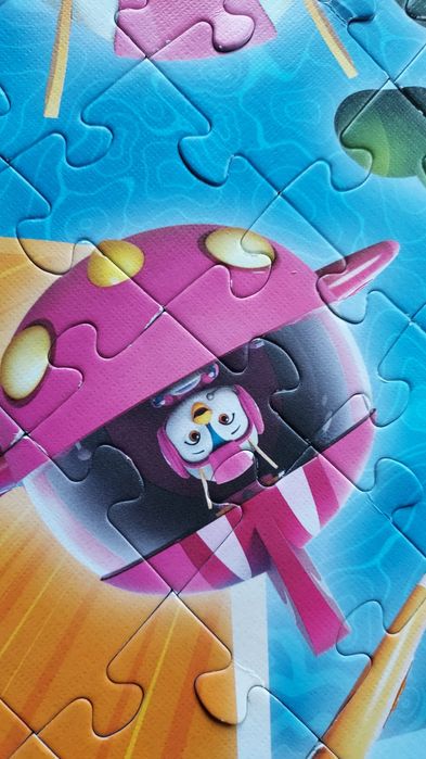 Puzzle dla chłopców dla dzieci postaci z bajek Auta Super Wings 100
