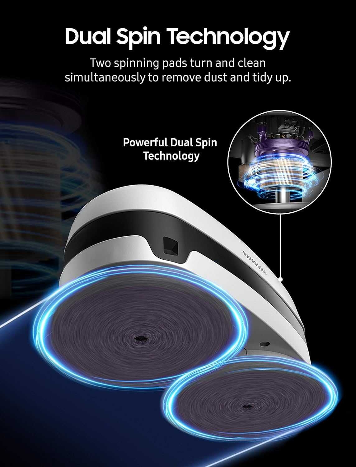 Samsung Jetbot Mop VR6000TM Mopping Robot (Dual Spin) - Миючий робот