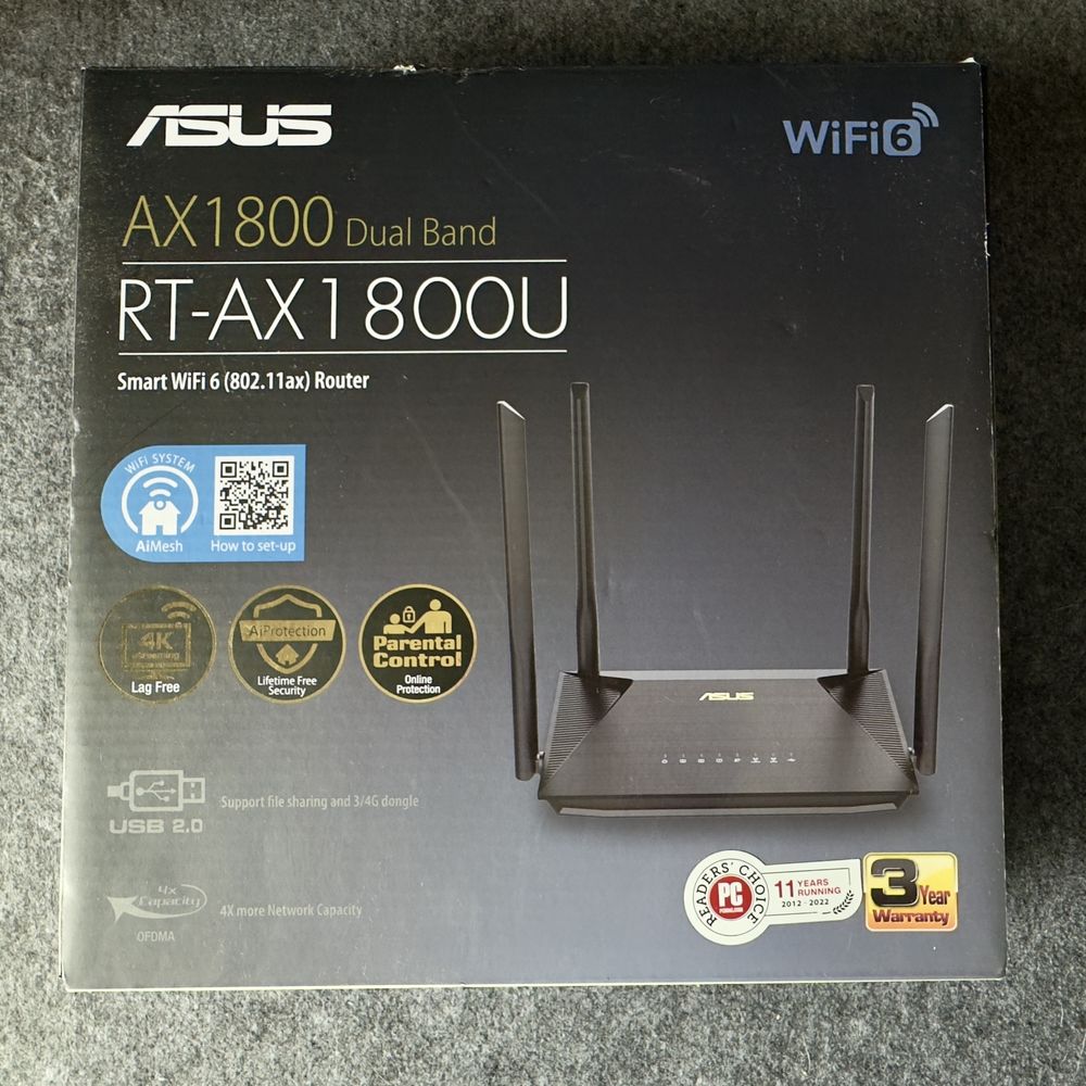 ASUS RT-AX1800U WiFi 6 – Quase novo, com caixa