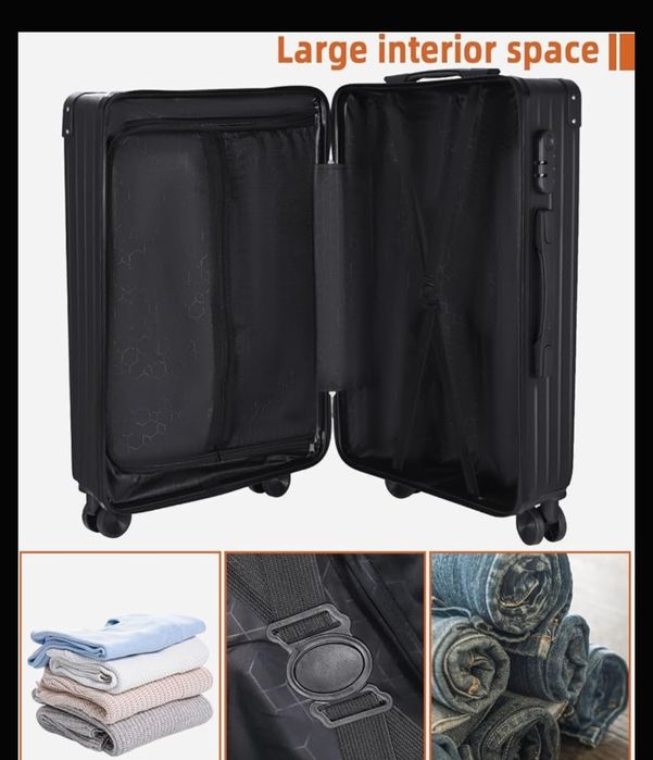 Zestaw walizek, 3-częściowy, twarda obudowa