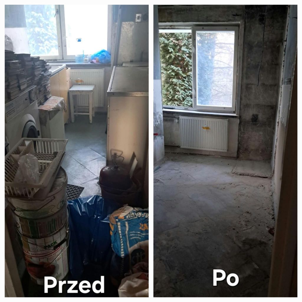Opróżnianie Mieszkań ,Domów ,Piwnic ,Garaży .Rozbiórka piecy kaflowych