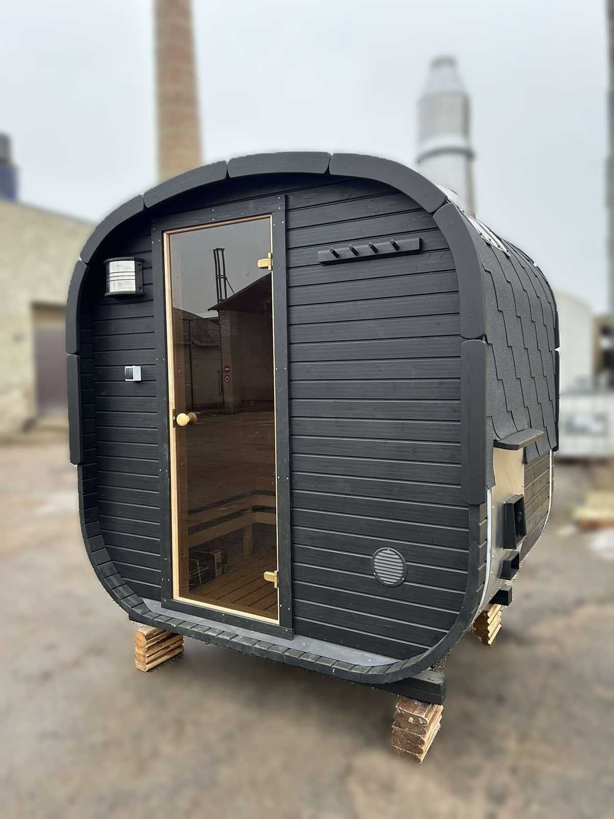 Transport w CENIE!!! KOMPLETNA MINI Sauna Ogrodowa KWADRAT 2m x 2,2m