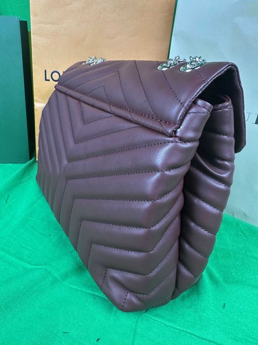 Torebka damska ysl prazkowana torba lancuszek nowość Hit bordo