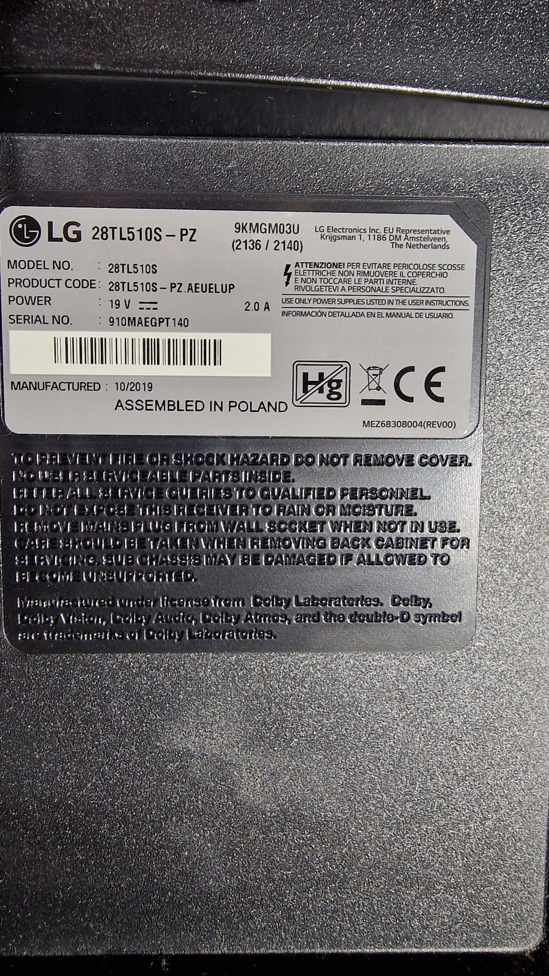 Tv lg de 28 polegadas smart tv
