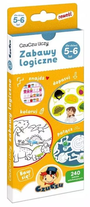 CzuCzu Uczy Zabawy logiczne dla dzieci od 5-6 lat. Bright Junior Media