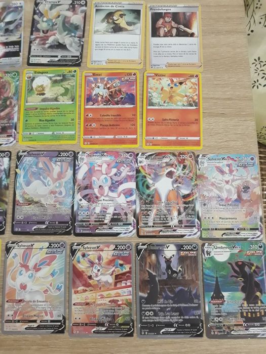 85 cartas Pokemon todas diferentes não oficiais