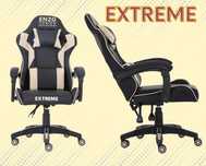 Nowoczesny Fotel Gamingowy dla Gracza Extreme ENZO Beżowy