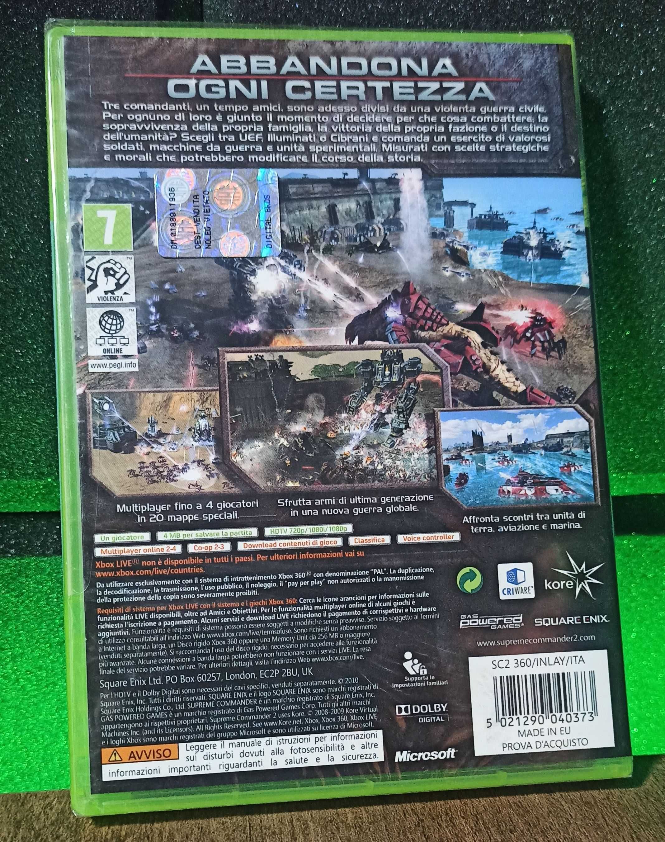 Supreme Commander 2 Xbox 360 X360 - gra strategiczna sci-fi