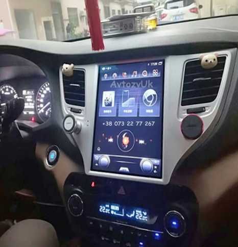 Магнитола TUCSON Hyundai IX35 GPS Tesla Туксон Дисплей CarPlay Android