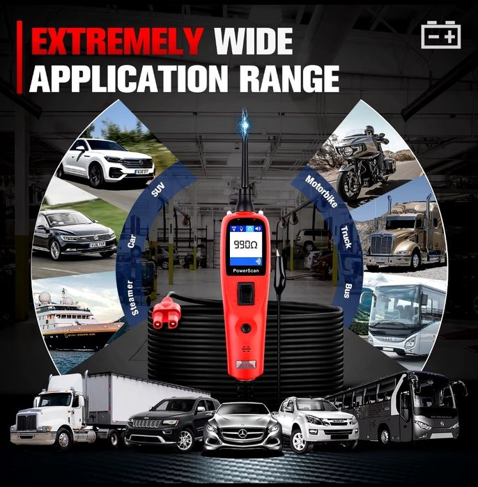 Autel PowerScan PS100 – Teste de Circuito Elé