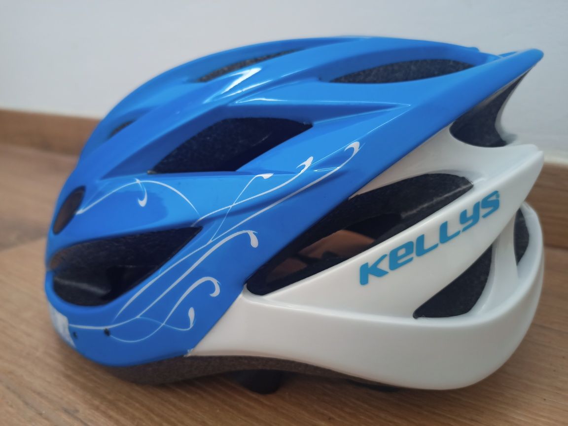 Kask rowerowy niebieski