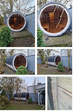 Sauna ogrodowa 120 cm beczka fińska