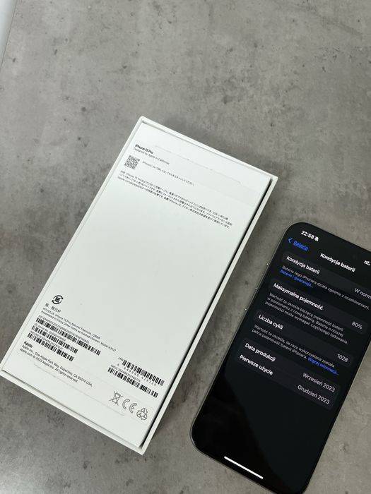 iPhone 15 Pro 128 GB Titanium IDEALNY STAN!