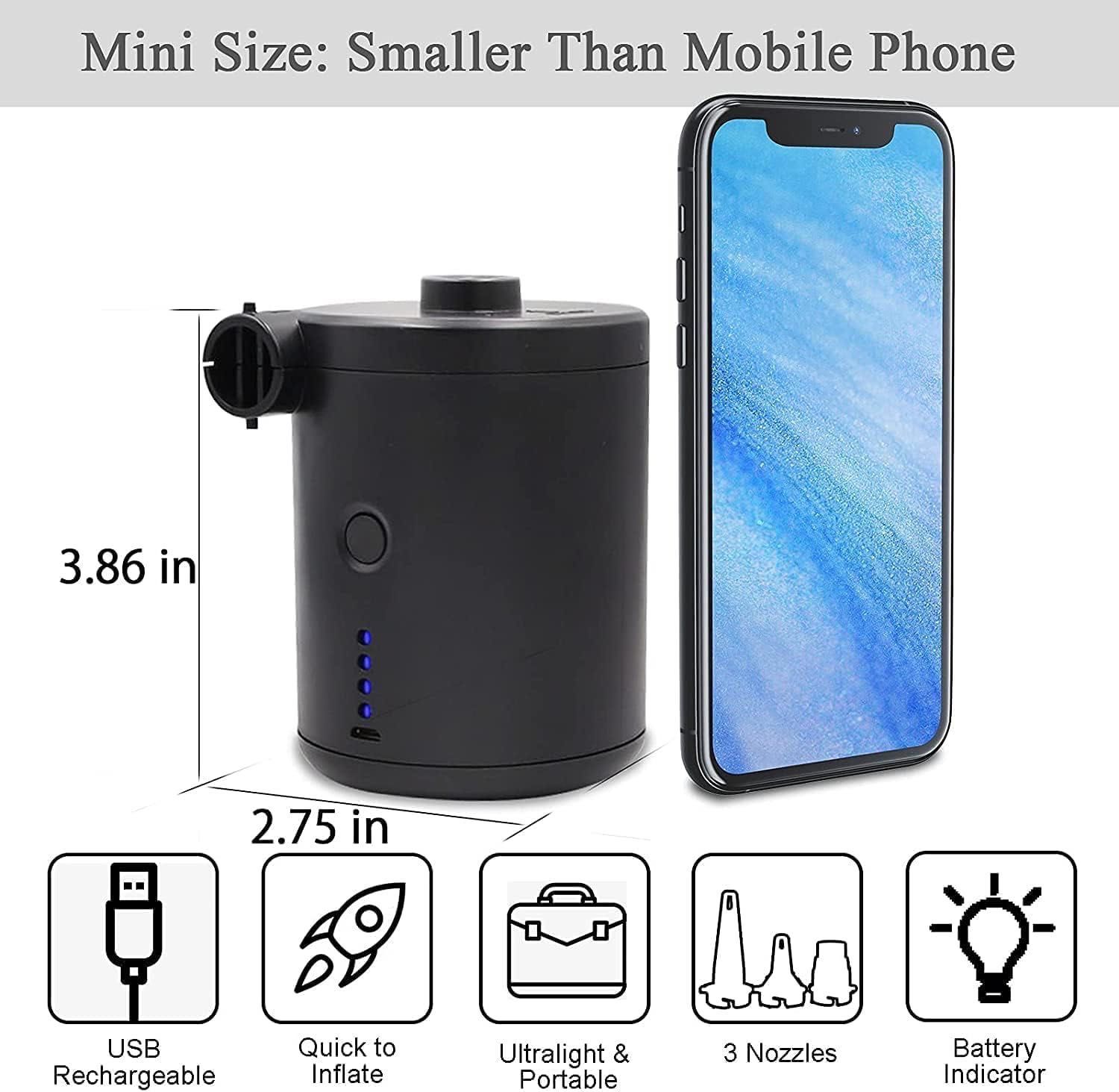 Bezprzewodowa pompka na plaże 4000 mAh, Usb-C,  3T6B Mini, Nowe, Kup!