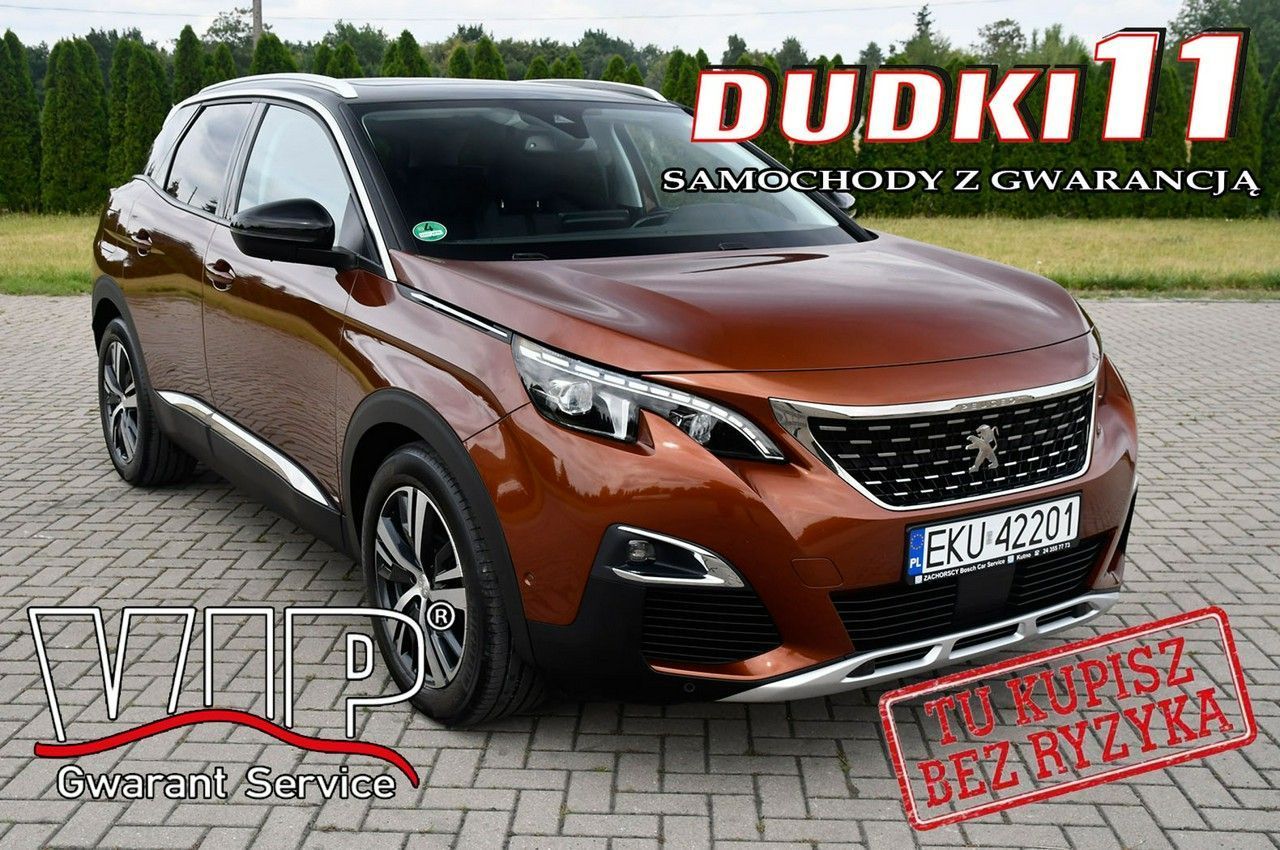 Peugeot 3008 1,2Turbo GT-Line.Ledy.Bi-Xenon.Panorama Dach.Klimatr 2 str. Kamera Cof