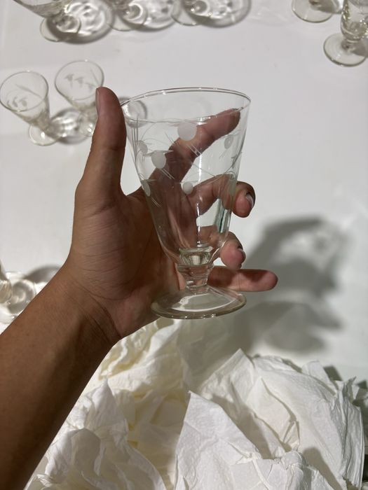 Copos de cristal
