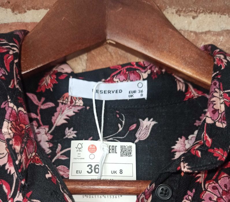 Sukienka midi. Wiskoza. Nowa z metką. Reserved