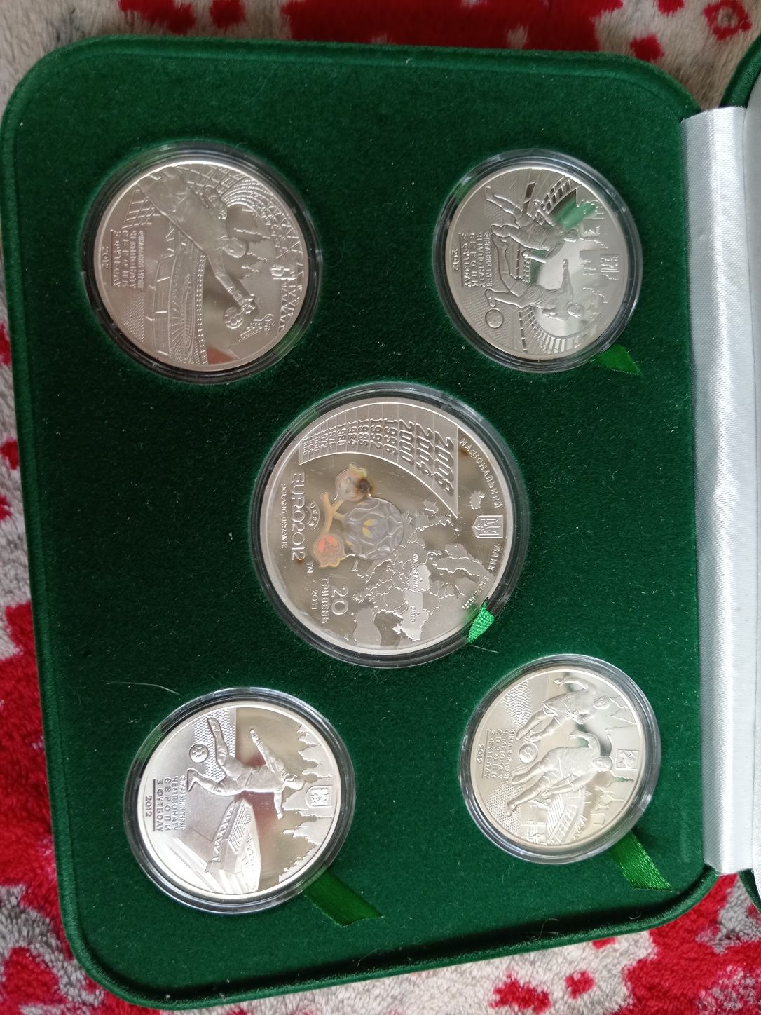 Набор серебряных монет Евро 2012