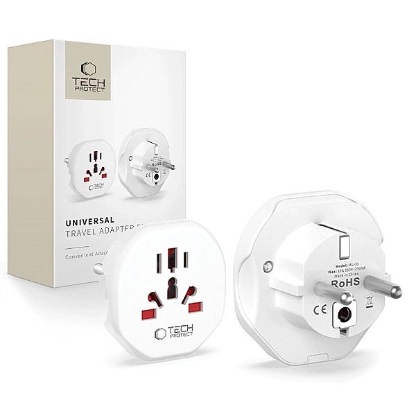 Przejściówka / adapter Tech-Protect Universal Travel Adapter na EU - b