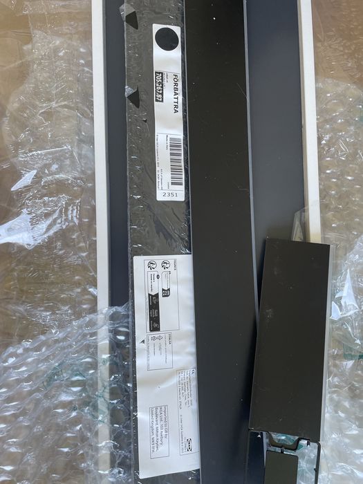 Nowy Cokół forbattra 220+110 czarny, antracyt matowy ikea