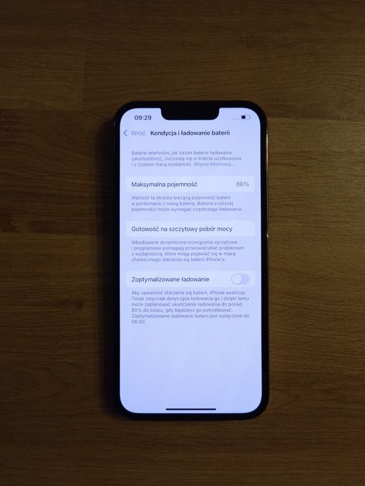 Apple Iphone 13 Pro Stan Idelany, 86% kondycji baterii